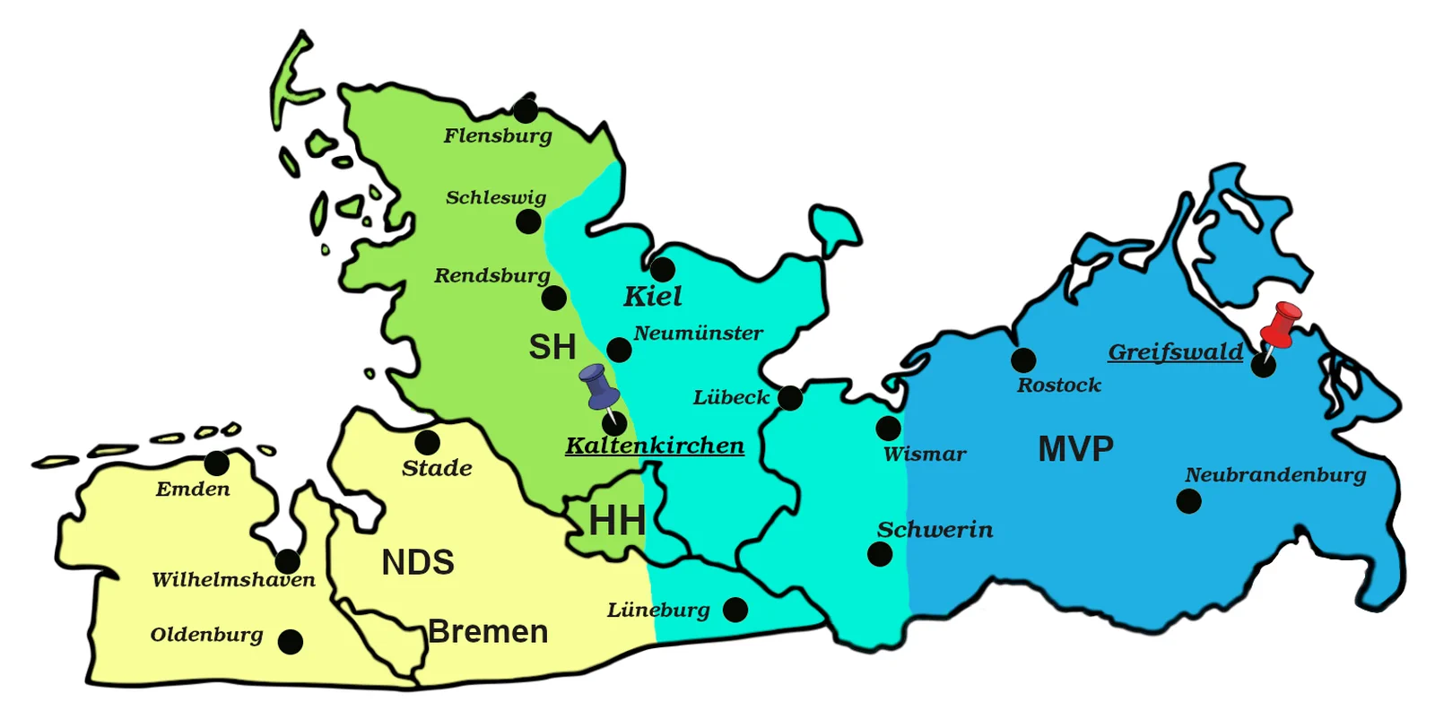 Ihr zuständigen Ansprechpartner bei der E.G. Lochmann KG nach Region